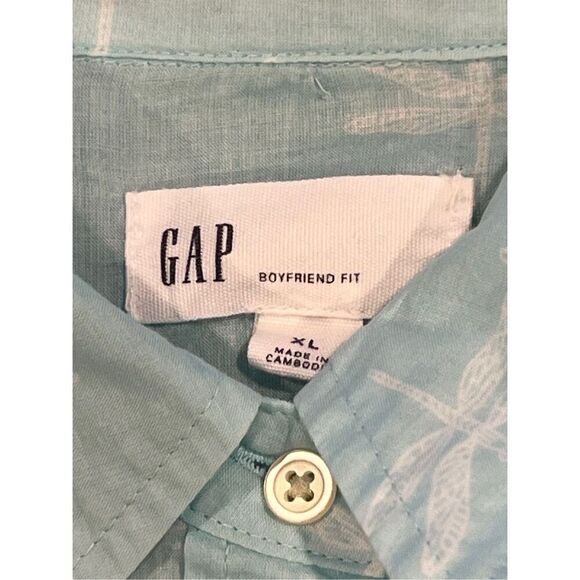 GAP tunic blouse boyfriend fit size XL - Picture 6 of 8